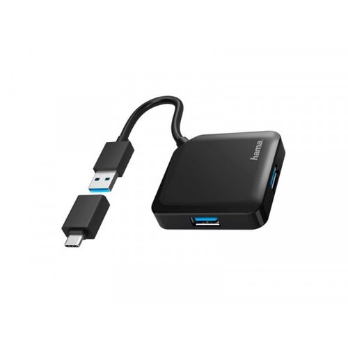 Hama USB 3.2 HUB 1:4 5Gbit/s + USB-C ADAPTER Cene