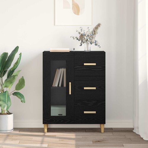  Kreveta Crni hrast 69,5 x 34 x 90 cm Konstruirano drvo Slike