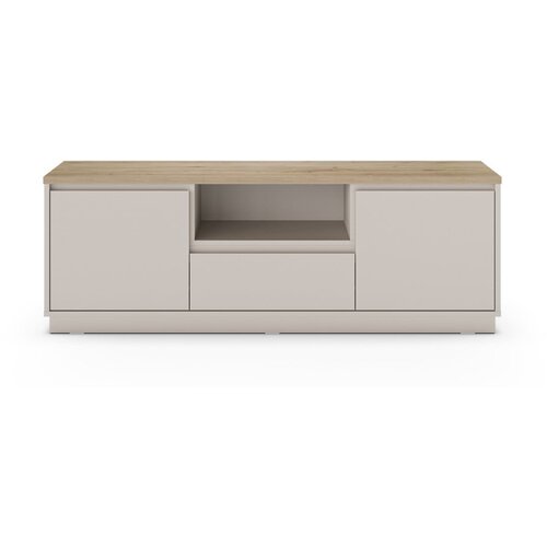 Marckeric Bež TV komoda u dekoru hrasta 161x55x40 cm Loreta – Cijene