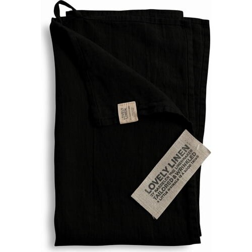 Lovely Linen kuhinjska krpa - Black Cene