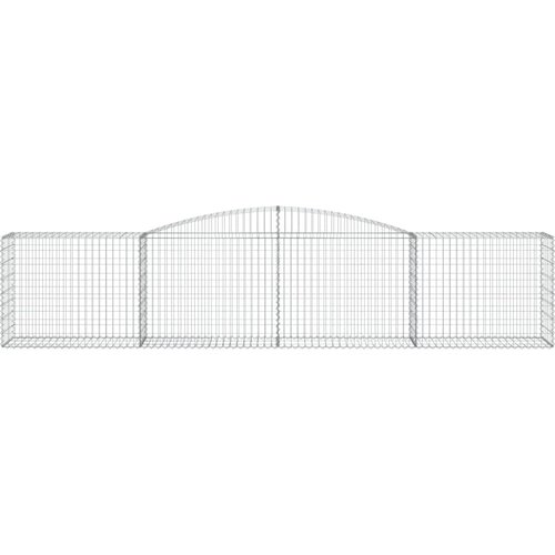  Lučne gabionske ko&amp;scaron;are 10 kom 400x50x80/100cm pocinčano željezo Slike