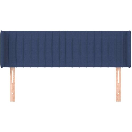  Uzglavlje s u&amp;scaron;ima plavi 147x16x78/88 cm od tkanine Slike