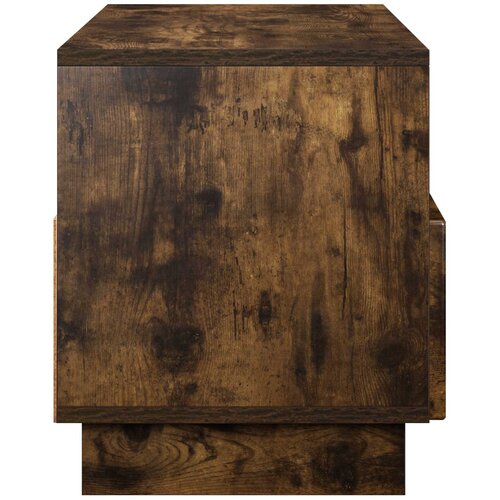  TV stalak 90 x 34,5 x 40 cm Dimljeni hrast Konstruirano drvo Slike