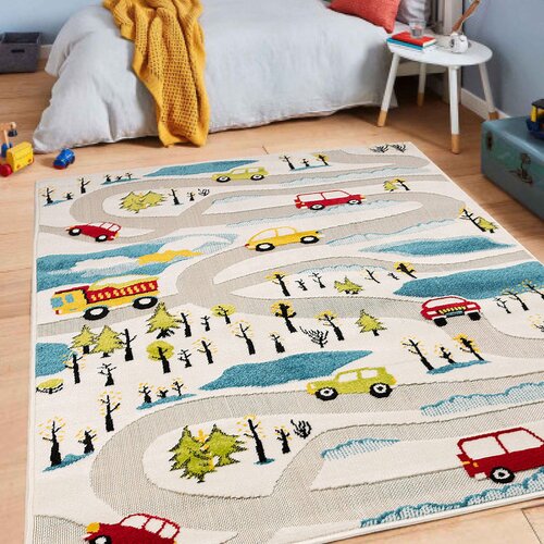 Conceptum Hypnose doga - cream creamblueredgreenblack carpet (120 x 170) Slike