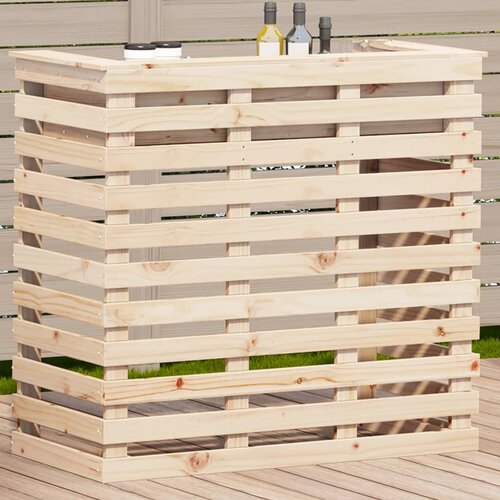 vidaXL Zunanja barska miza 113,5x50x103 cm trdna borovina Cene