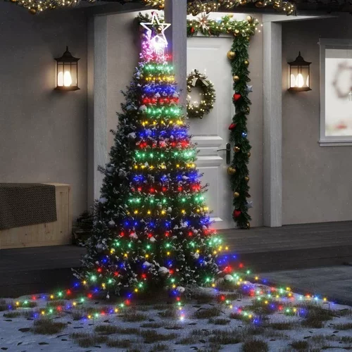  Svjetlo za božićno drvce 320 LED šarene 375 cm