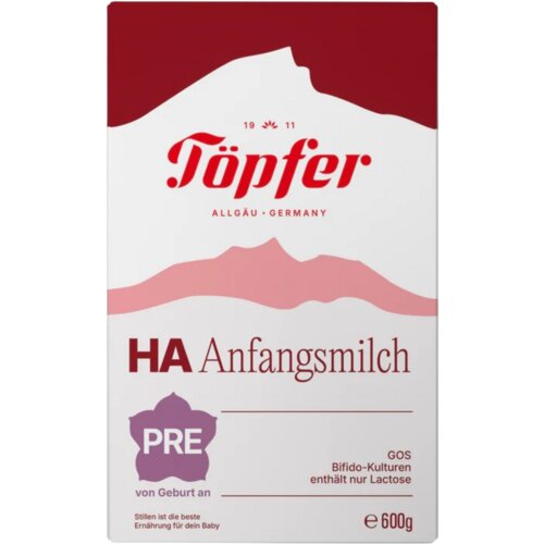 Töpfer Hidrolizirana začetna formula za dojenčke na osnovi kravjega mleka HA PRE - 600 g Cene