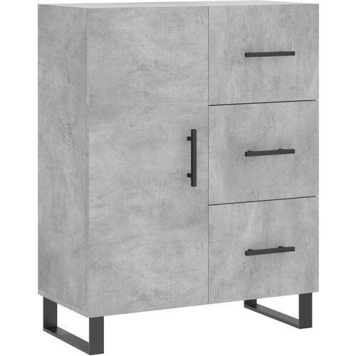 Maison Chic Komoda - Predalnik betonsko siva 69,5x34x90 cm inženirski les, (21720248) Cene
