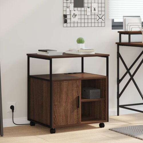 vidaXL Uredski ormar Smeđi hrast 60 x 46 x 67 cm Konstruirano drvo Cijene