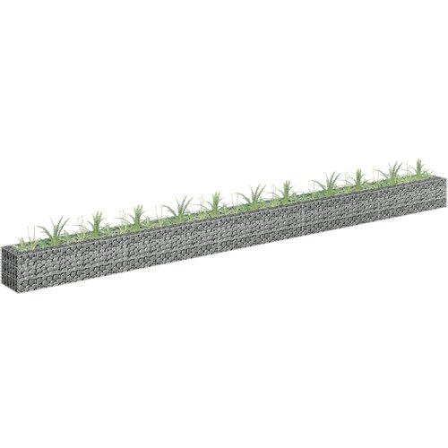 vidaXL Visoka greda gabion pocinkano jeklo 450x30x30 cm Cene