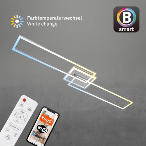 BRILO led prigu&amp;scaron;iva plafonska lampa frame 2xLED/20W/230V wi-fi tuya + daljinski Slike