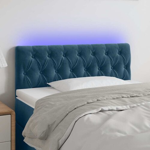  LED uzglavlje tamnoplavo 90x7x78/88 cm bar&scaron;unasto Cijene