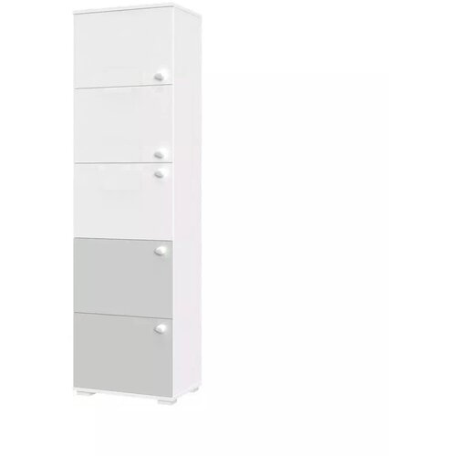 Jela VITRINA ARC F1 (VE� BARV)-Bela mat lak/perla siva mat lak Cene