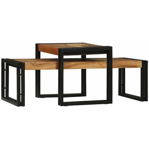  Kava Stol 2 pcs Smeđa 48 x 40 x 40 cm Čvrsto drvo akacije Cene