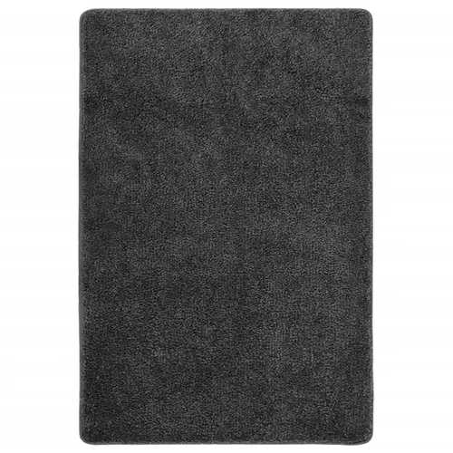 vidaXL Čupavi tepih tamnosivi 140 x 200 cm protuklizni