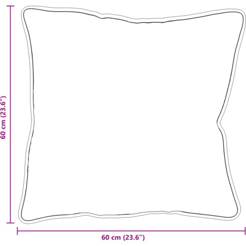 VidaXL Jastuk 2 pcs Bijela 60 x 60 cm 85gsm 100% poliester Slike