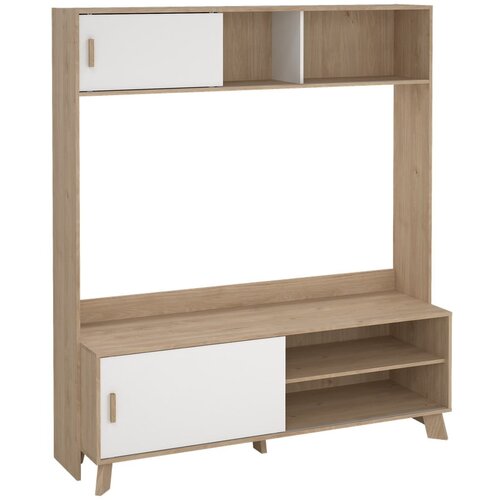 Tvilum Bel/v naravni barvi TV komplet v hrastovem dekorju 159x181x48 cm Ikast &amp;ndash; Slike