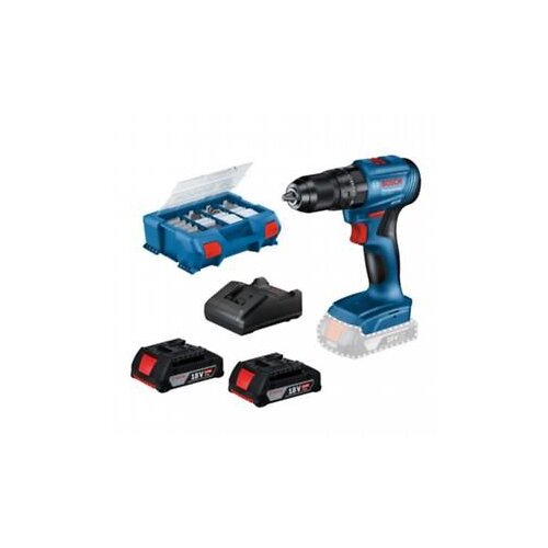 Bosch Akumulatorska bušilica GSB 185/ 2x2.0Ah + 82-delni set pribora u koferu Cene