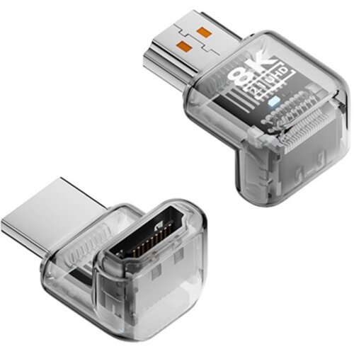 INF 8K UHD HDMI 2.1 Moški v Ženski 90° Navpični Adapter - 3 Pack Transparent, (5000327344) Cene