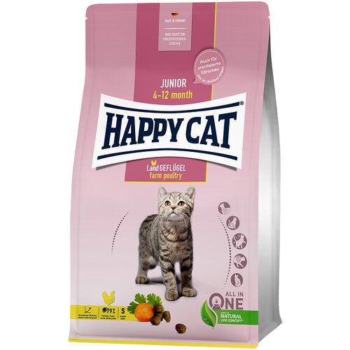 Happy Cat Young Junior deželska perutnina - Varčno pakiranje: 2 x 10 kg Slike