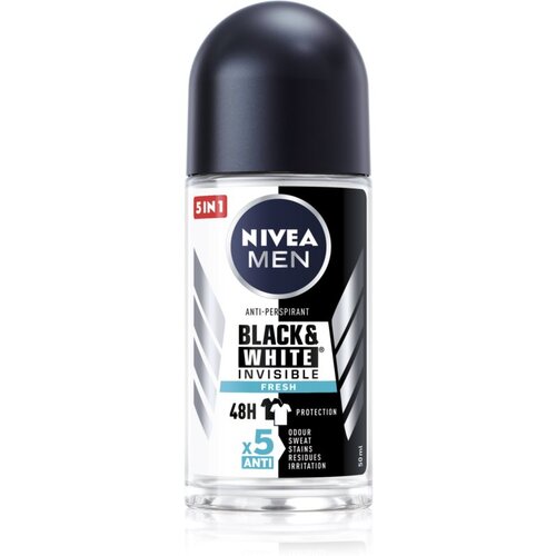 Nivea Men Invisible Black & White anti-transpirant roll-on za moške 50 ml Cene