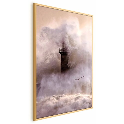  Plakat - Storm 40x60 Zlatni okvir Cene