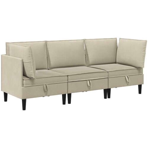  Set namještaja za dnevni boravak 3 pcs Pijesak Tkanina Cene