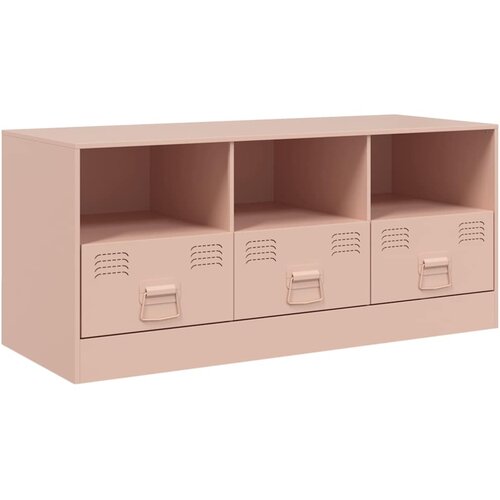 Maison Chic TV omarica - TV enota - Televizijska omarica roza 99x39x44 cm jeklo, (21698815) Cene