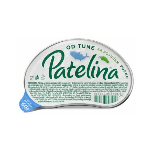 PATELINA pašteta od tune sa povrcem 60G np Cene
