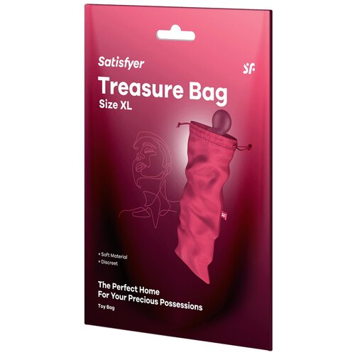 Satisfyer Vrečka za shranjevanje vibratorja Treasure Bag XL, roza, (21133763) Cene