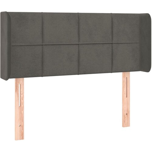 Maison Chic vzglavna omarica - nočna omarica - posteljna omarica z u&amp;scaron;esi temno sivo 93x16x78/88 cm žamet, (21712299) Slike