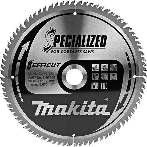 Makita list za testeru od tvrdog metala efficut B-67240 Cene