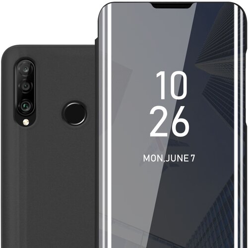 Cadorabo primera, združljiv s Huawei v turmalinski črni barvi - prozorno zrcalno za&scaron;čitno prevleko z funkcijo stojala 360 stopinj za&scaron;čita, (20694078) Cene
