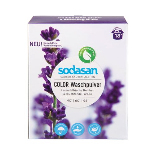 Sodasan Color pra&amp;scaron;ak za pranje rublja - Lavanda - 1,01 kg Slike
