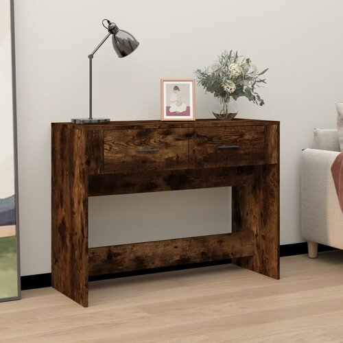  Konzolni stol boja hrasta 100x39x75 cm od konstruiranog drva Cijene