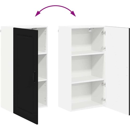 VidaXL Zidni kuhinjski ormarić Crna 50 x 31 x 100 cm Konstruirano drvo Slike