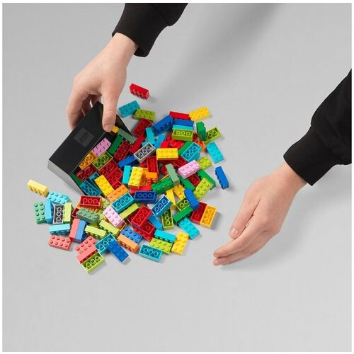 Lego skupljač kockica, dvodelni set, siva i crna Cene