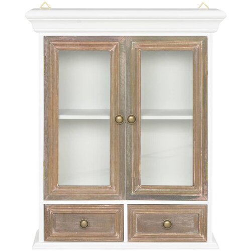 Maison Chic Stenska omarica - Zidna omarica bela 49x22x59 cm inženirski les iu701, (22063069) Cene