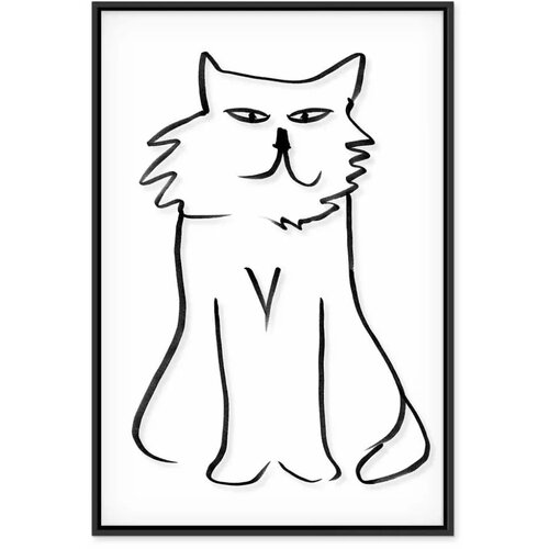  Slika - I\&amp;#039;m Looking at You! (1 Part) Vertical 40x60 U crnom drvenom okviru Slike