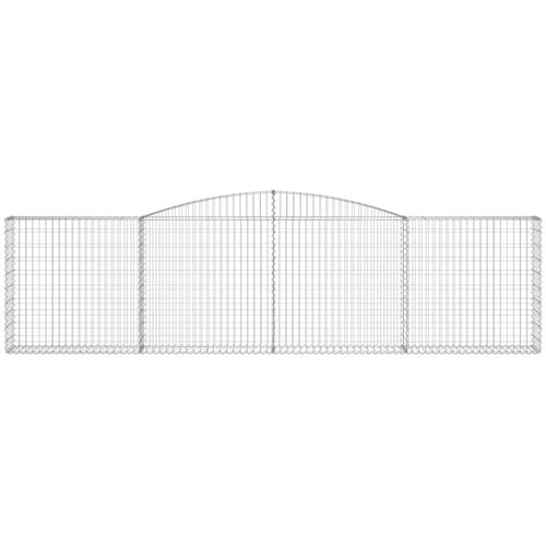  Lučne gabionske ko&amp;scaron;are 10kom 400x30x100/120cm pocinčano željezo Slike