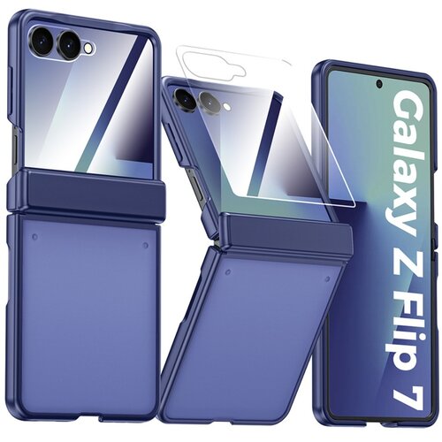 INF Združljivo ohi&scaron;je iz PC za&scaron;čite za Samsung Galaxy Z Flip7 - Popolna pokritost Blue, (5000274690) Cene