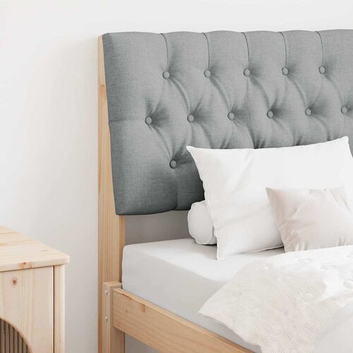  Tapecirani uzglavlje Svijetlo siva 75 cm Čvrsto borovo drvo Cijene