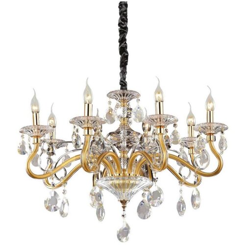 Ideal Lux Luster na lancu NEGRESCO 8xE14/28W/230V prečnik 73,5 cm zlatni Cene