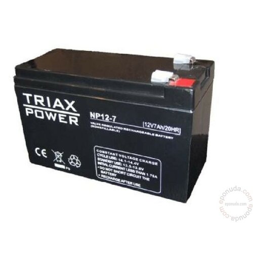Triax 12V 7 Ah baterija Slike