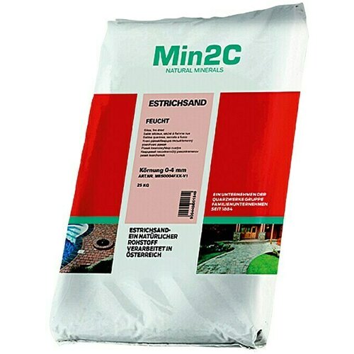 Min2C estrih pijesak (25 kg, granulacija: 0 mm - 4 mm) Cijene