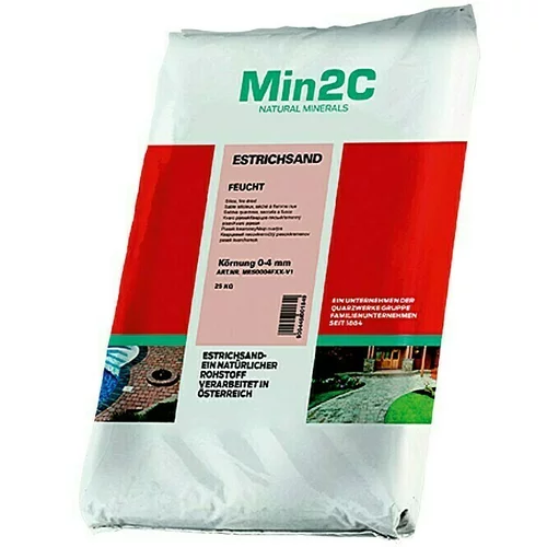 Min2C estrih pijesak (25 kg, granulacija: 0 mm - 4 mm)
