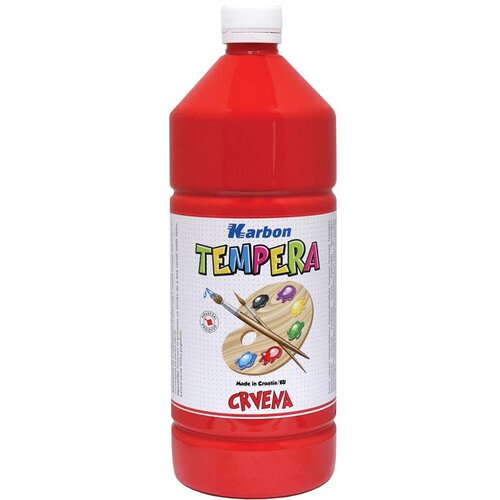 Karbon tempera barva rdeča, 1 L Slike