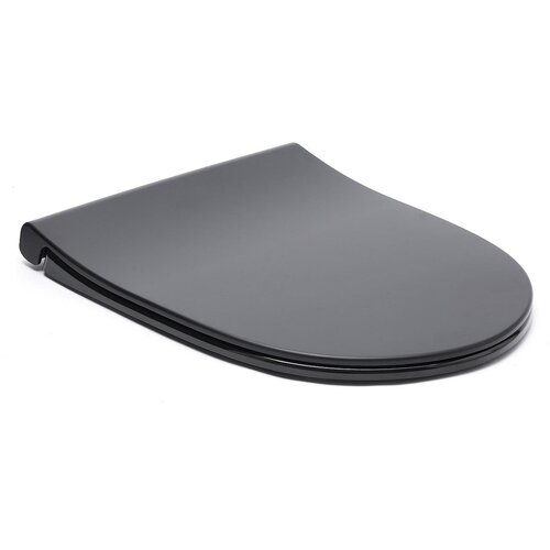Vitra 120-083R009 Sento črna WC deska z mat zaključkom s počasnim zapiranjem &amp;quot;Soft Close&amp;quot; Slike