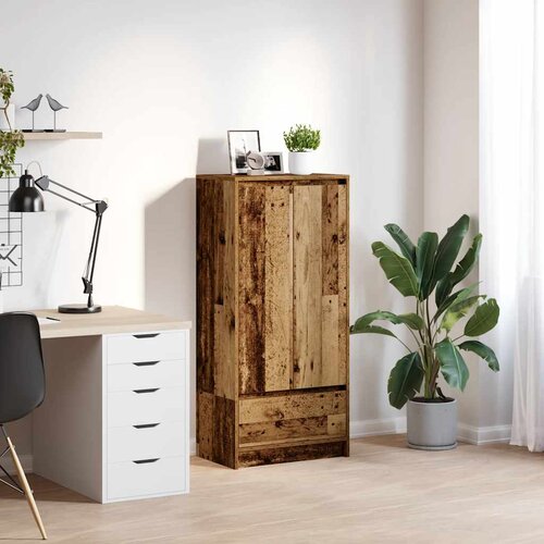 vidaXL Omarica z predalom starinski les 55,5x34x119,5cm inženirski les Cene