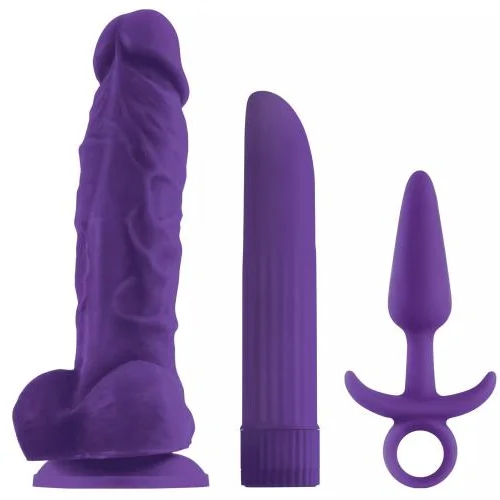 Ns Novelties Inya Play Things Set dildo s vakuumom + vibrator + analni čep